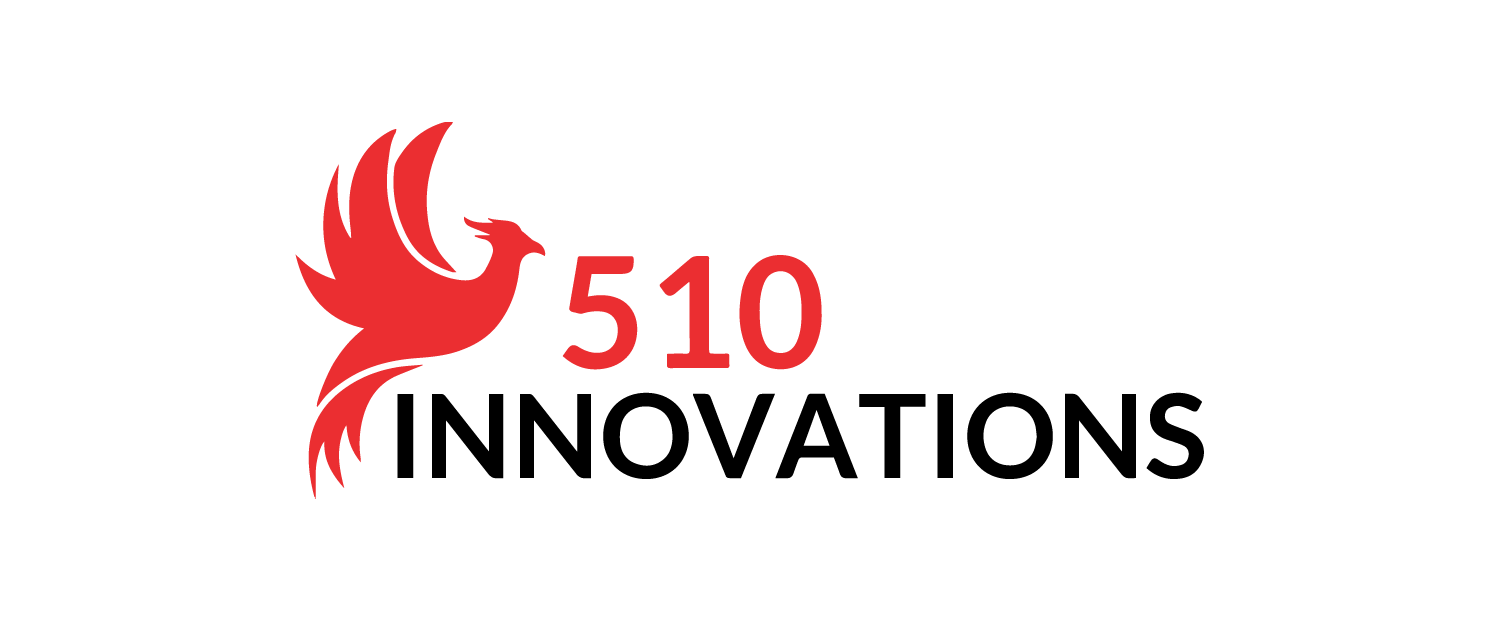 510 Innovations Logo- data, research, actionable insights, and educational programs.